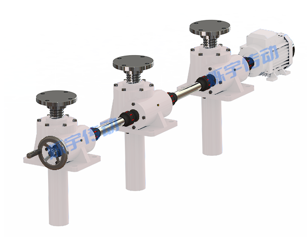 三臺(tái)聯(lián)動(dòng)絲桿升降臺(tái)